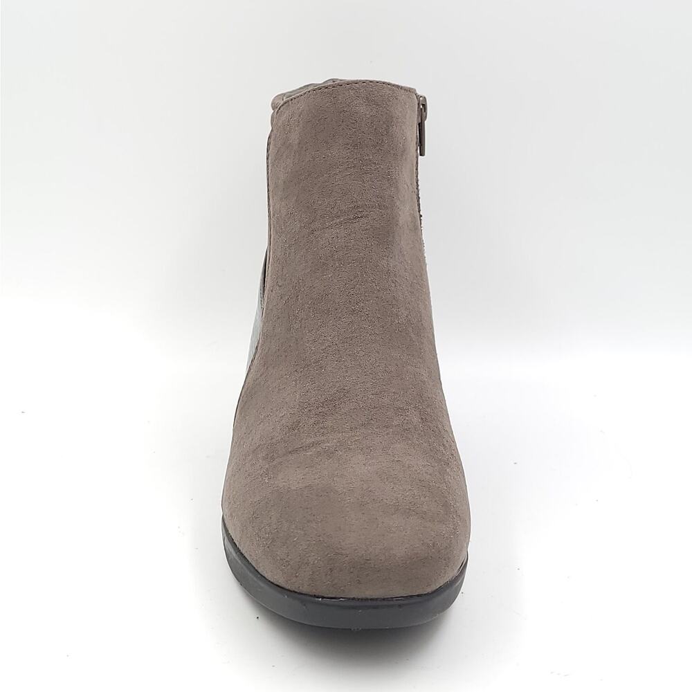 Karen Scott Women Wedge Heel Ankle Booties Carina Size US 9.5M Grey Fabric - Picture 4 of 6